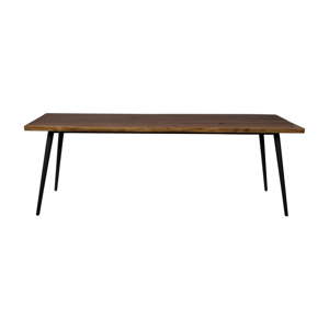 Jídelní stůl s černými ocelovými nohami Dutchbone Alagon Land, 220 x 91 cm
