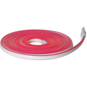 Červený venkovní světelný řetěz Best Season Rope Light Flatneon, délka 500 cm