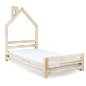 Dětská postel z lakovaného smrkového dřeva Benlemi Wally, 90 x 160 cm