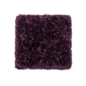 Fialový koberec z ovčí kožešiny Royal Dream Zealand Square, 70 x 70 cm
