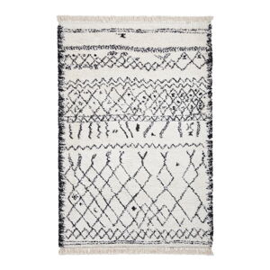 Bílo-černý koberec Think Rugs Boho Lami Black & White, 160 x 230 cm