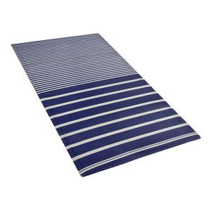 Tmavě modrý venkovní koberec Monobeli Reglio, 90 x 180 cm