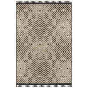 Béžovočerný koberec Hanse Home Intense Sulo, 80 x 150 cm