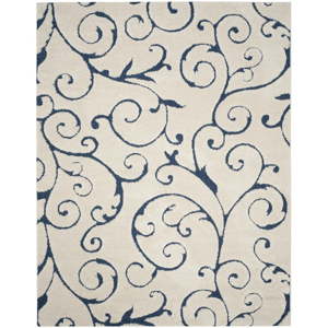 Modro-krémový koberec Safavieh Chester, 182 x 121 cm