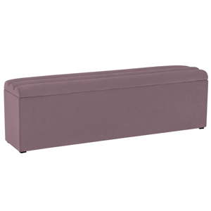 Levandulově fialový otoman s úložným prostorem Cosmopolitan Design LA, 160 x 47 cm