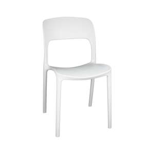 Sada 4 bílých jídelních židlí Evergreen House Faux