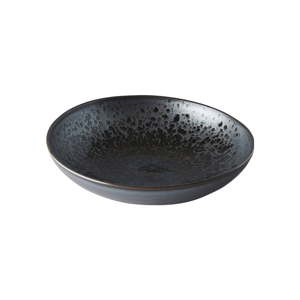 Černo-šedá keramická servírovací mísa MIJ Pearl, ø 28 cm