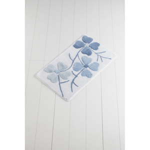 Modro-bílá koupelnová předložka Crasso Azuletto, 100 x 60 cm
