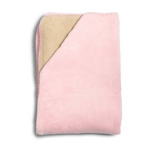 Dětská růžová deka z měkoučké bavlny YappyKids Sense, 75 x 100 cm