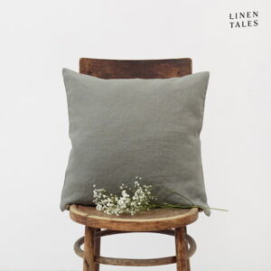 Lněný povlak na polštář 40x40 cm Khaki – Linen Tales