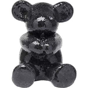 Černá dekorativní soška medvídka Kare Design Teddy Bear Hug