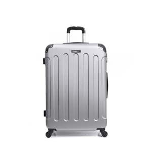 Cestovní kufr ve stříbrné barvě na kolečkách Bluestar, 32 l
