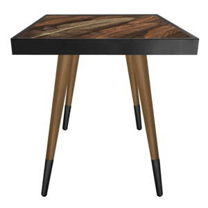 Příruční stolek Caresso Feather Square, 45 x 45 cm