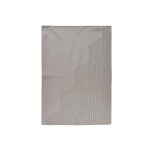 Šedohnědá kuchyňská utěrka ze 100% bavlny Zone Hexagon, 50 x 70 cm