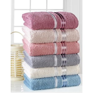 Sada 6 ručníků Pure Cotton Sedef, 50 x 85 cm