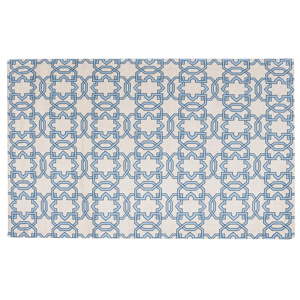 Vysoce odolný kuchyňský koberec Webtappeti Tiles Blue, 60 x 220 cm