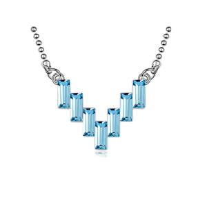 Náhrdelník s modrými krystaly Swarovski Elements Crystals Iceland
