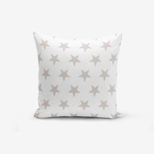 Povlak na polštář s příměsí bavlny Minimalist Cushion Covers Light Grey Star Modern, 45 x 45 cm