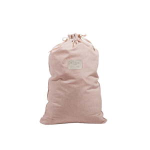 Látkový vak na prádlo s příměsí lnu Really Nice Things Bag Rose, výška 75 cm