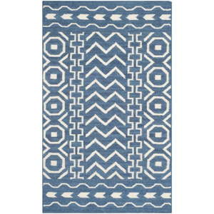 Vlněný koberec Safavieh Kent Blue, 182 x 121 cm
