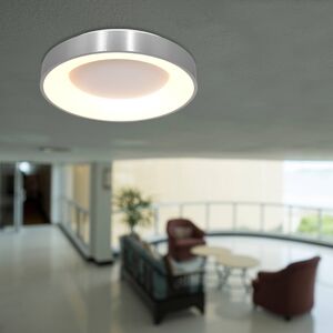 Steinhauer LED stropní světlo Ringlede, 2700K Ø 38cm stříbrná