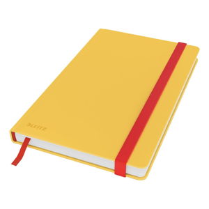 Žlutý zápisník s hebkým povrchem Leitz, 80 stran