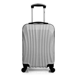 Stříbrně šedý cestovní kufr na kolečkách Hero Moscou-e, 30 l
