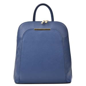 Modrý dámský kožený batoh Renata Corsi