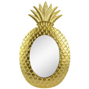 Nástěnné zrcadlo ve zlaté barvě Le Studio Gold Pineapple