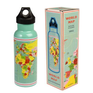 Cestovní láhev z nerezové oceli Rex London World Map