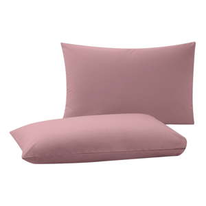 Sada 2 kusů růžových povlaků na polštář Bella Maison Basic Standard, 50 x 70 cm