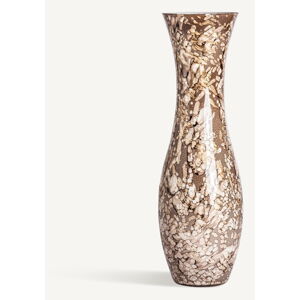 Hnědá skleněná vysoká váza Giulia – Burkina