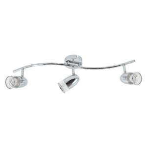 Stropní svítidlo ve stříbrné barvě pro 3 žárovky s LED světlem SULION Perls