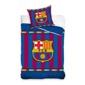 Dětské bavlněné povlečení na jednolůžko CARBOTEX FC Barcelona II, 140 x 200 cm