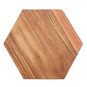 Krájecí prkénko z akáciového dřeva Premier Housewares Hexagon, 30 x 35 cm