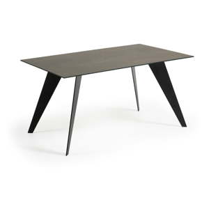 Jídelní stůl se šedou deskou La Forma Nack, 160 x 90 cm