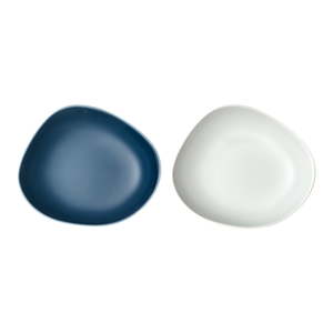 Sada 2 modro-bílých hlubokých porcelánových talířů Like by Villeroy & Boch Group