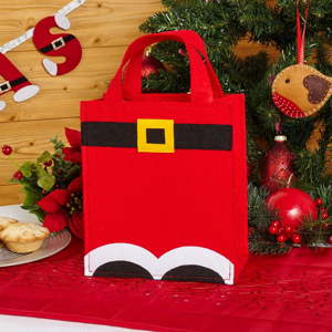 Červená dárková taška z plsti Neviti Santa