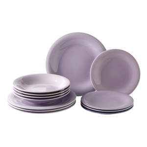 12dilná fialová porcelánová sada nádobí Like by Villeroy & Boch Group