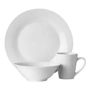 Set 12 kusů porcelánového nádobí Premier Housewares White Porcelain