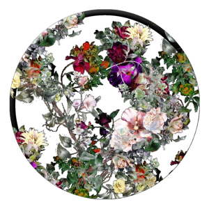 Nástěnná dekorace Styler Ring Floral, ø 70 cm