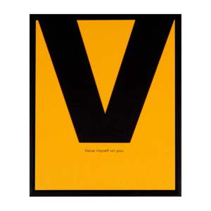 Obraz sømcasa Yellow V, 25 x 30 cm
