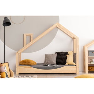 Domečková postel z borovicového dřeva Adeko Luna Elma, 70 x 180 cm