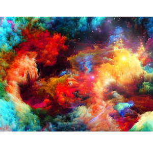 Obraz Homemania Colorful Galaxy, 70 x 100 cm