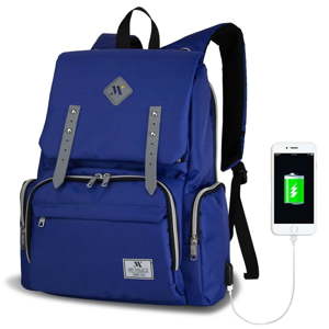 Modrý batoh pro maminky s USB portem My Valice MOTHER STAR Baby Care Backpack