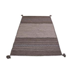 Šedo-béžový bavlněný koberec Webtappeti Antique Kilim, 60 x 240 cm