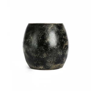 Černá keramická váza Simla Raw, ⌀ 23 cm
