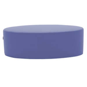 Modrofialový puf Softline Bon-Bon Valencia Lenvader, délka 100 cm