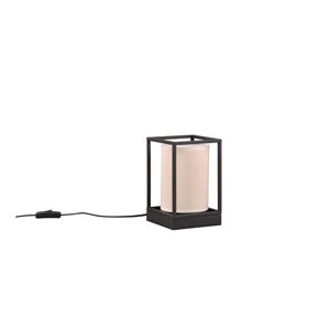 Matně černo-béžová stolní lampa (výška 22 cm) Ross – Trio