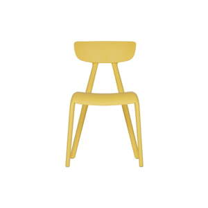 Žlutá dětská jídelní židle WOOOD Wisse